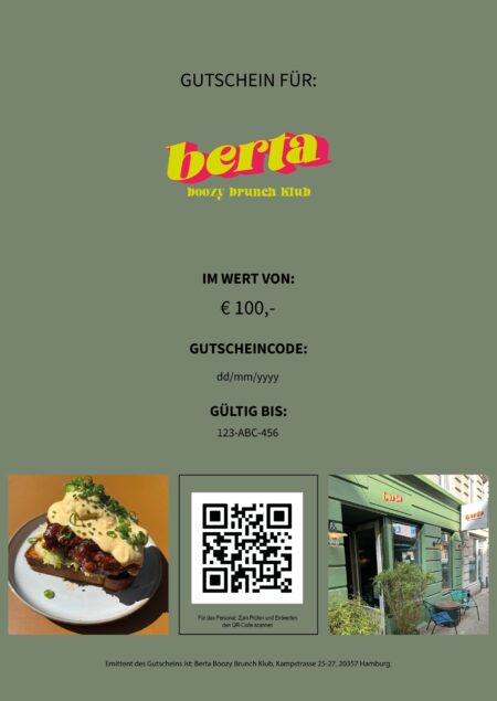Restaurant-Gutschein für Berta Boozy Brunch Klub
