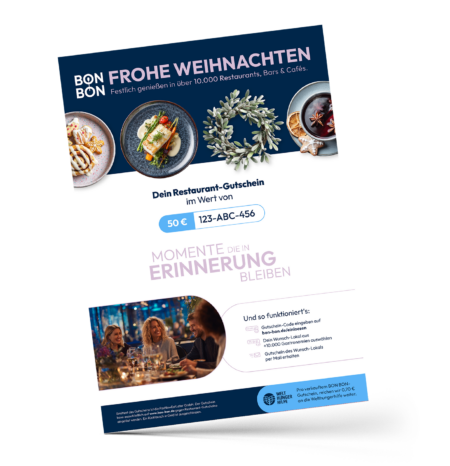 Restaurant-Gutschein für BON BON Restaurant-Geschenk-Gutschein