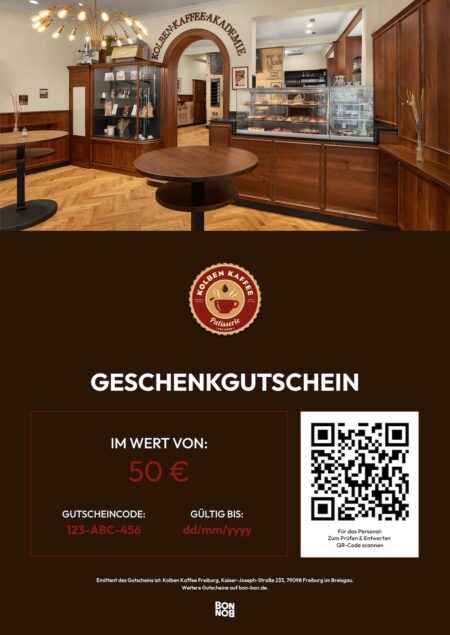 Restaurant-Gutschein für Kolben Kaffee Freiburg