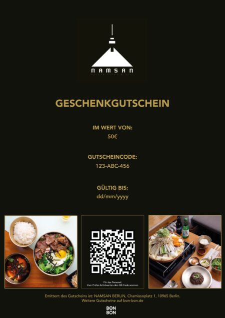 Restaurant-Gutschein für NAMSAN BERLIN