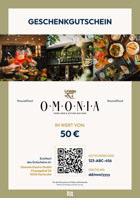 Restaurant-Gutschein für Omonia