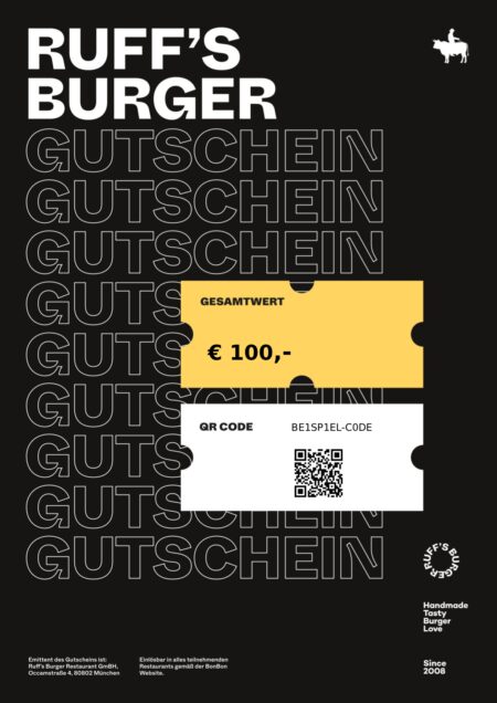 Restaurant-Gutschein für Ruff’s Burger