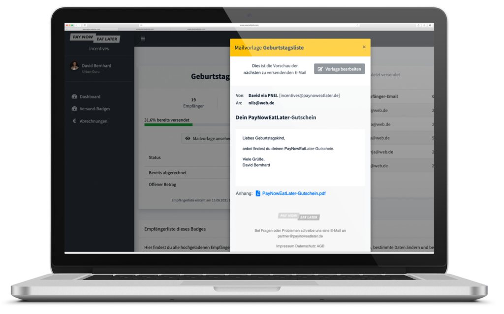 Mitarbeiter-Incentivierung: Das perfekte Geburtstagsgeschenk für Mitarbeiter Restaurant Gutschein