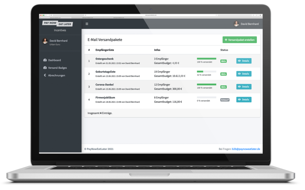 Mitarbeiter-Incentivierung: Das perfekte Geburtstagsgeschenk für Mitarbeiter Restaurant Gutschein