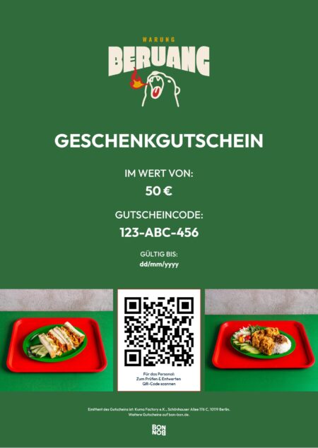 Restaurant-Gutschein für Beruang
