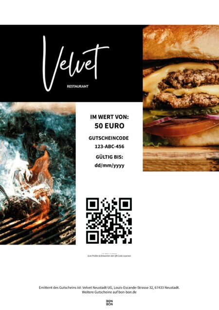Restaurant-Gutschein für Restaurant Velvet