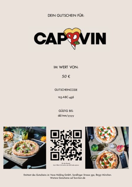 Restaurant-Gutschein für Capvin