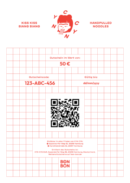 Restaurant-Gutschein für CYN CYN