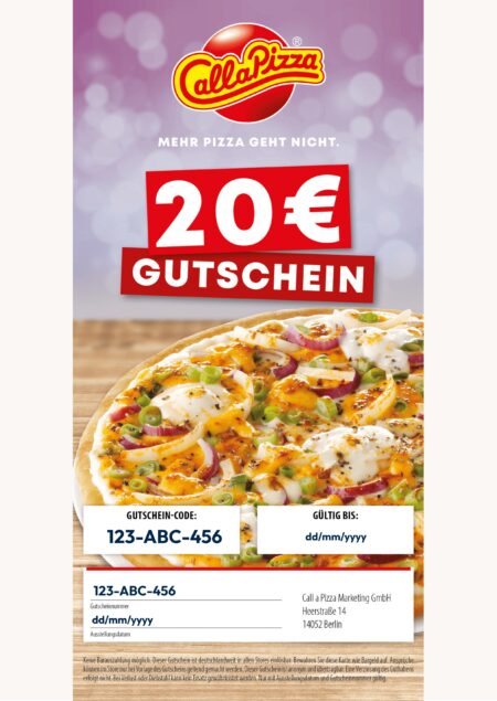 Restaurant-Gutschein für Call A Pizza