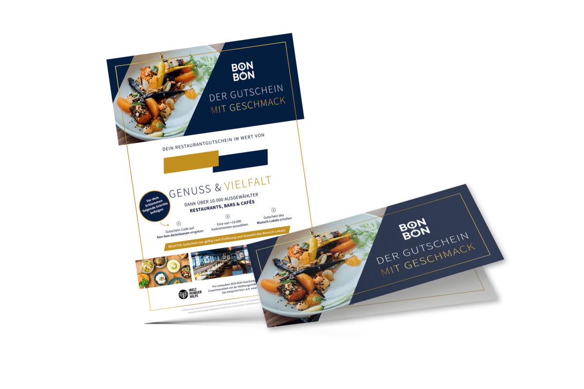 Restaurant Geschenk Gutschein Rettungsschirm