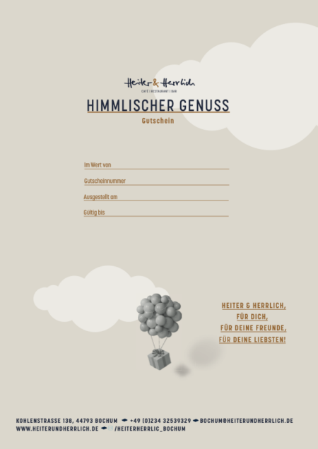 Restaurant-Gutschein für Heiter & Herrlich Bochum