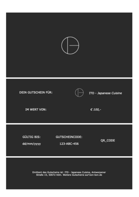 Restaurant-Gutschein für ITO – Japanese Cuisine