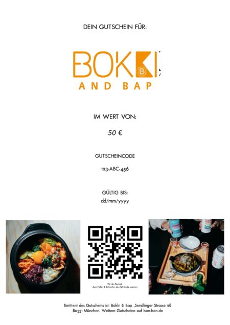 Restaurant-Gutschein für Bokki & Bap
