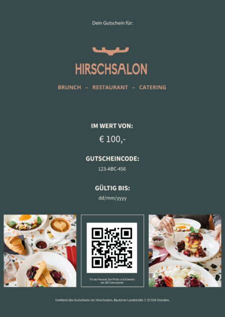 Restaurant-Gutschein für Hirschsalon