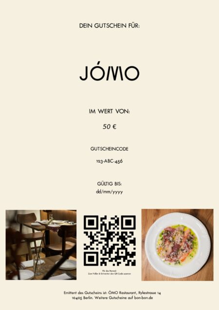 Restaurant-Gutschein für JÓMO Restaurant
