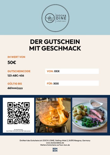 Restaurant-Gutschein für DOCK & DINE