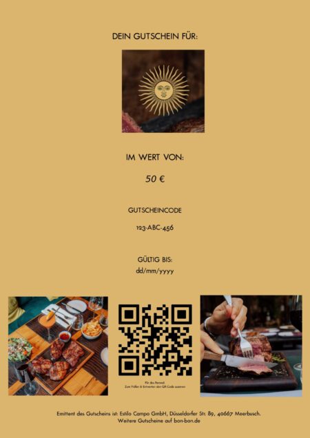 Restaurant-Gutschein für Estilo Campo Meerbusch