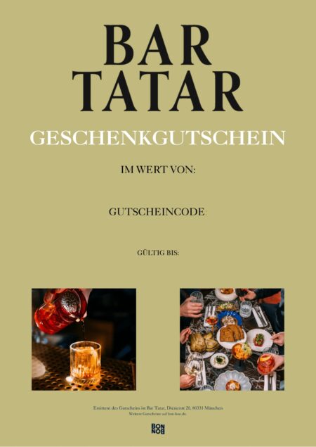 Restaurant-Gutschein für Bar Tatar