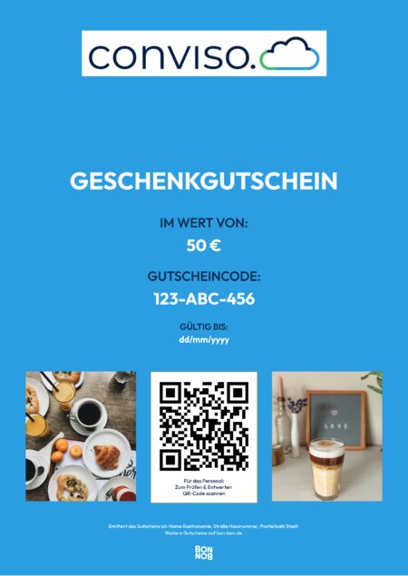 Restaurant-Gutschein für Café Conviso