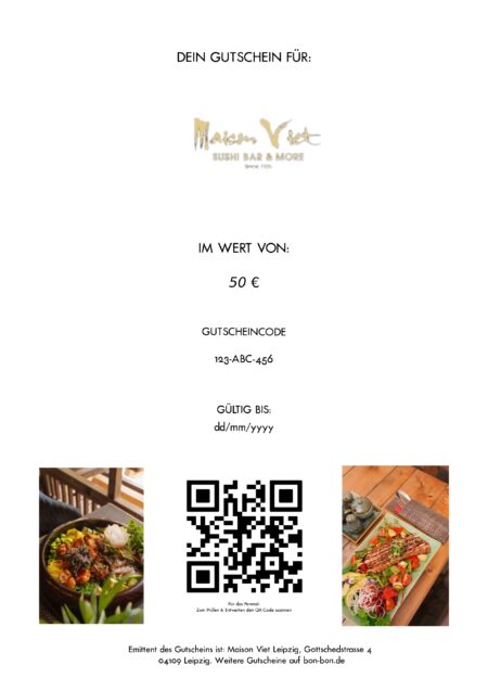 Restaurant-Gutschein für Maison Viet