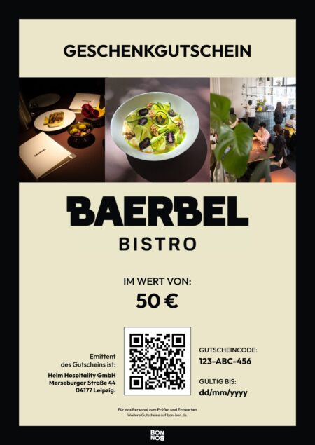 Restaurant-Gutschein für Bistro Baerbel