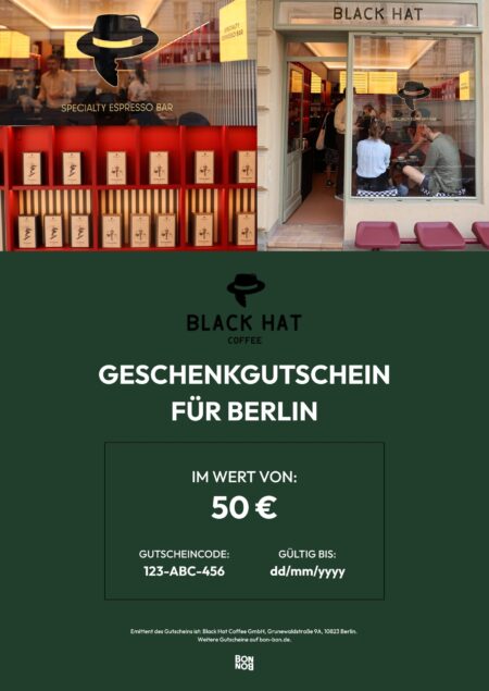 Restaurant-Gutschein für BLACK HAT