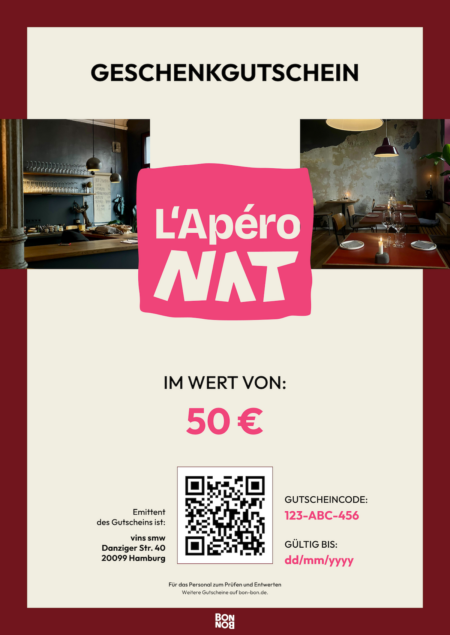 Restaurant-Gutschein für L’Apero NAT