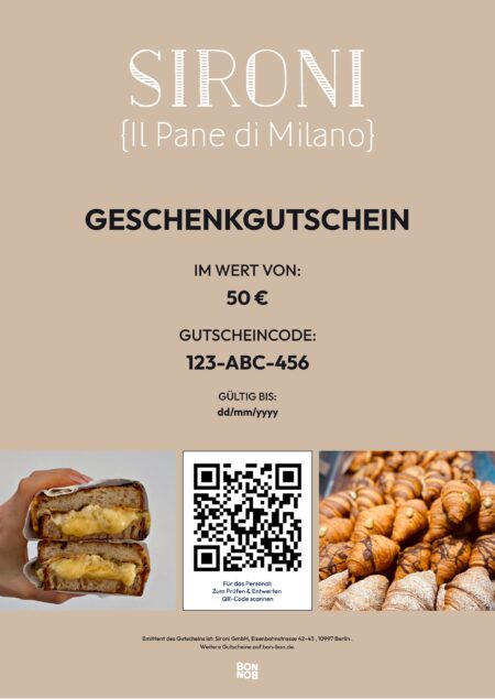 Restaurant-Gutschein für SIRONI