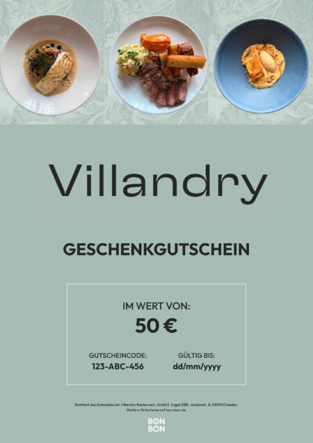 Restaurant-Gutschein für Villandry