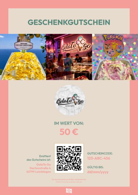 Restaurant-Gutschein für GelaTo Go