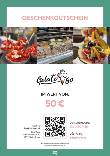 Restaurant-Gutschein für GelaTo go