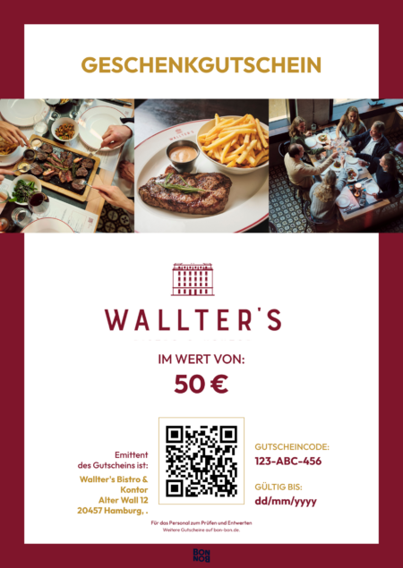 Restaurant-Gutschein für Wallter’s Bistro & Kontor