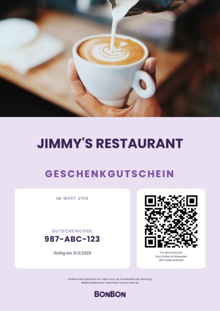 Restaurant-Gutschein für JIMMY’S RESTAURANT